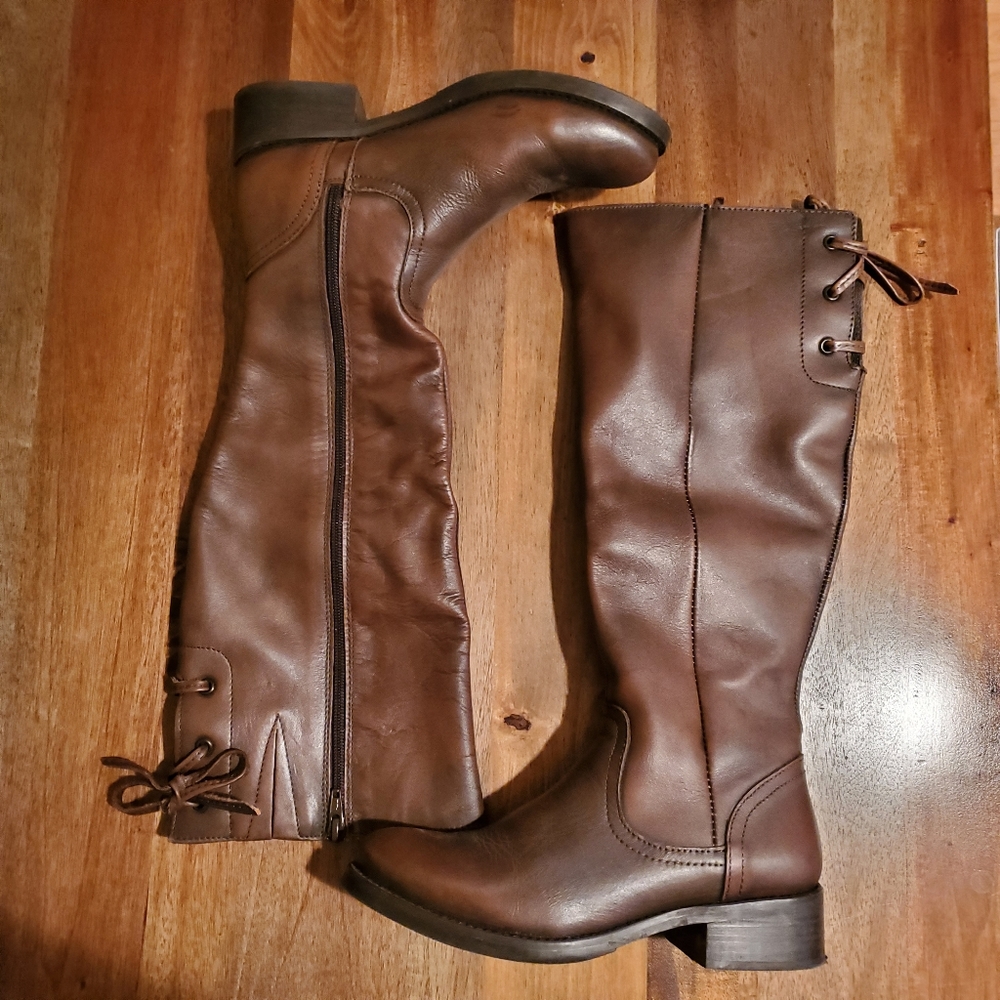 Steve Madden Zip Leather Boots